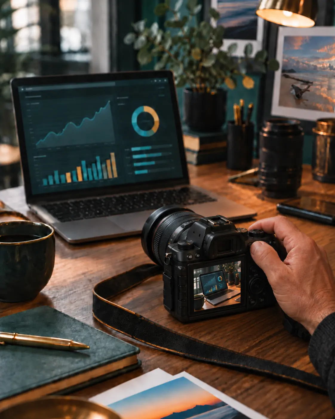 Fotocamera e postazione per l'analisi dei risultati